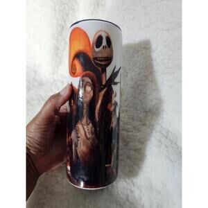 Nightmare Before Christmas Tumbler Jack Skellington & Sally Stainless Steel 8"